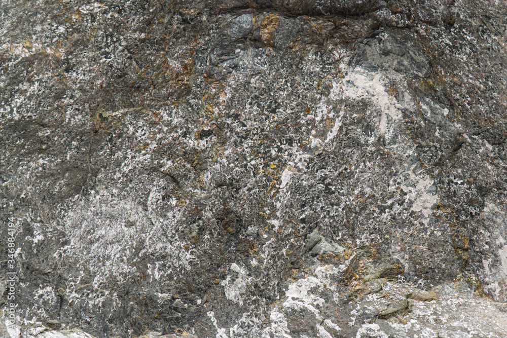Naklejka premium Sulphide copper nickel ore texture close-up. Mineral stone surface background.