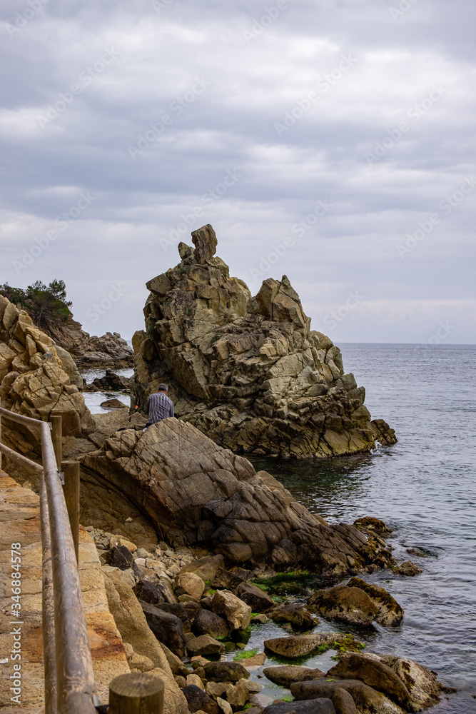 Lloret de Mar beach in Costa Brava of Catalonia, Spain. Lloret de Mar beach in Costa Brava of Catalonia, Spain.