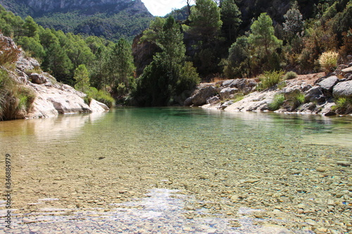 Rio en la zona de Beceite en Teruel photo