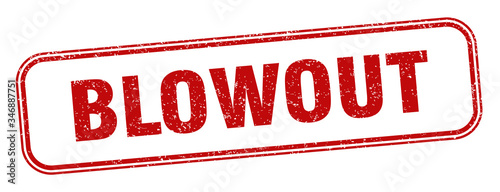 blowout stamp. blowout square grunge sign. label