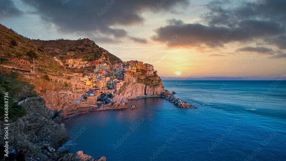 Manarola Sunset, Cinque Terre, Liguria, Italy