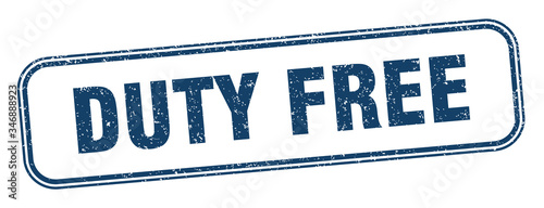 duty free stamp. duty free square grunge sign. label