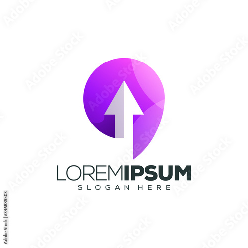 Free Download arrow logo design vector illustration - GFXLoad