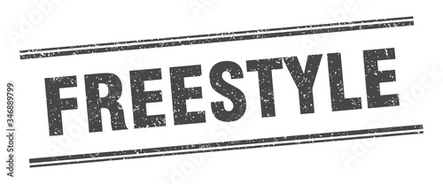 freestyle stamp. freestyle label. square grunge sign