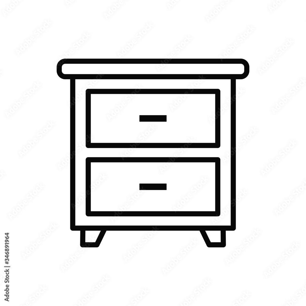 vector illustration of bedside icon vector illustration of bedside icon