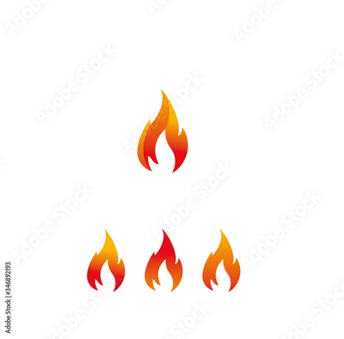 Fire flame Icon vector illustration