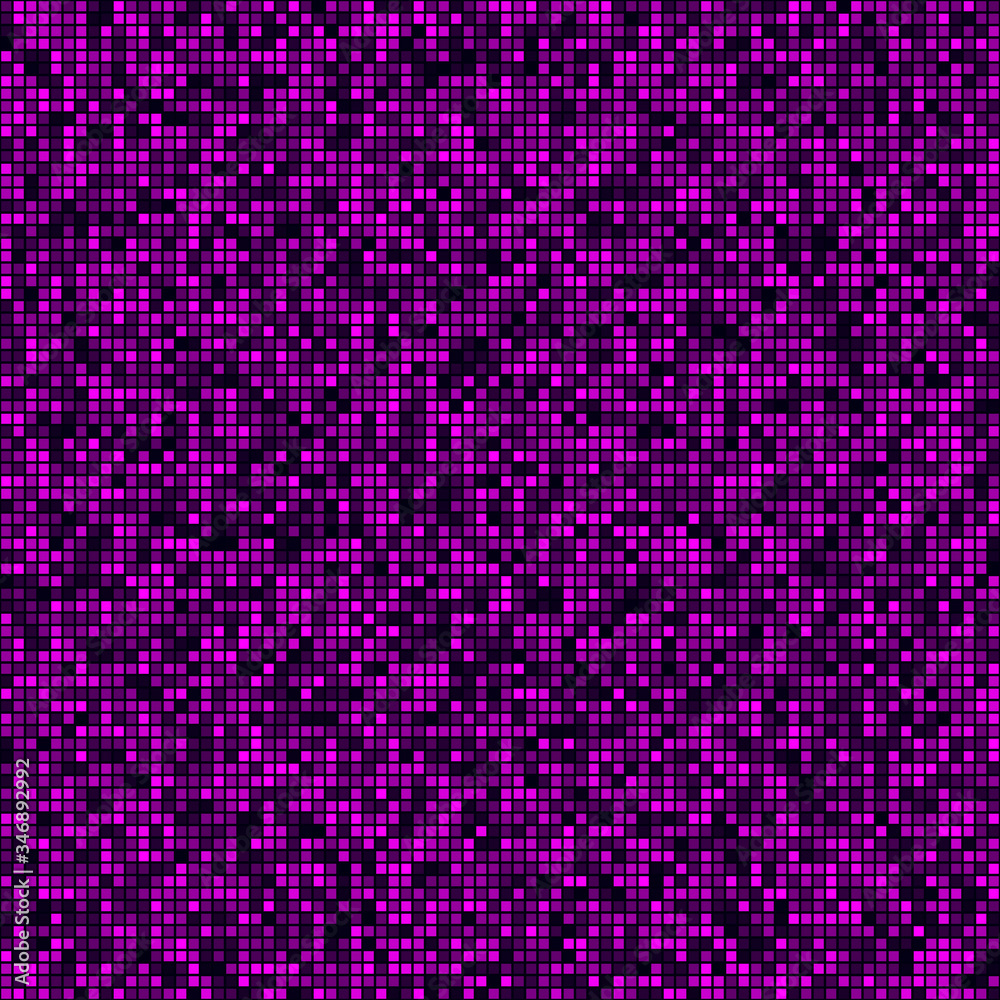 Abstract digital pattern. Filled pattern of squares. Magenta colored seamless background. Appealing vector illustration. Abstract digital pattern. Filled pattern of squares. Magenta colored seamless background. Appealing vector illustration.