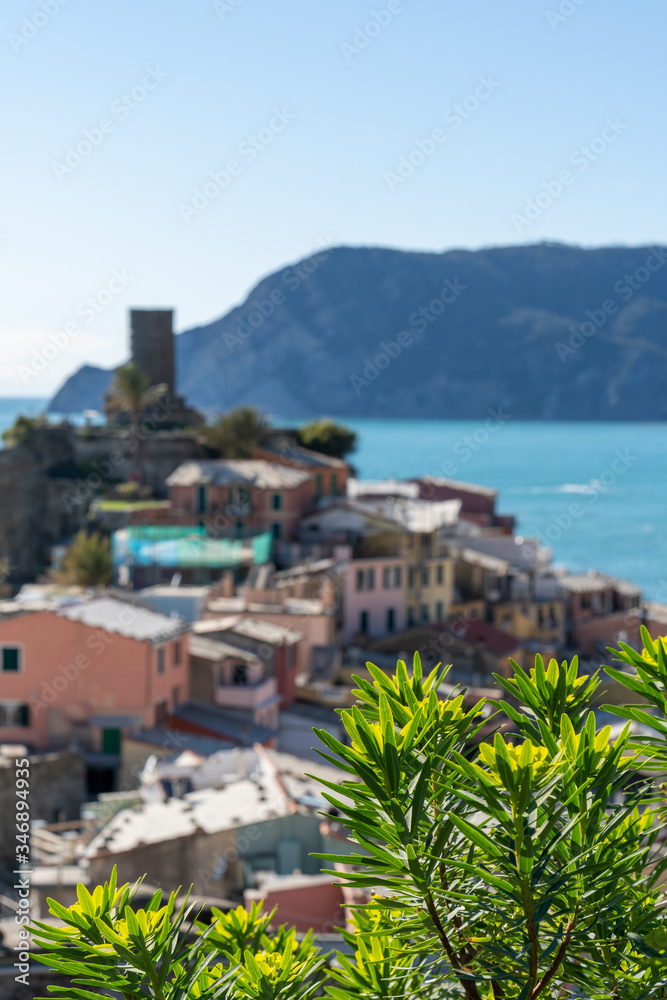 Cityscape of Vernazza, Liguria, Cinque terre, Italy