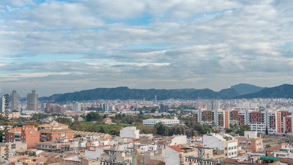 Panoramic view of the city of Murcia