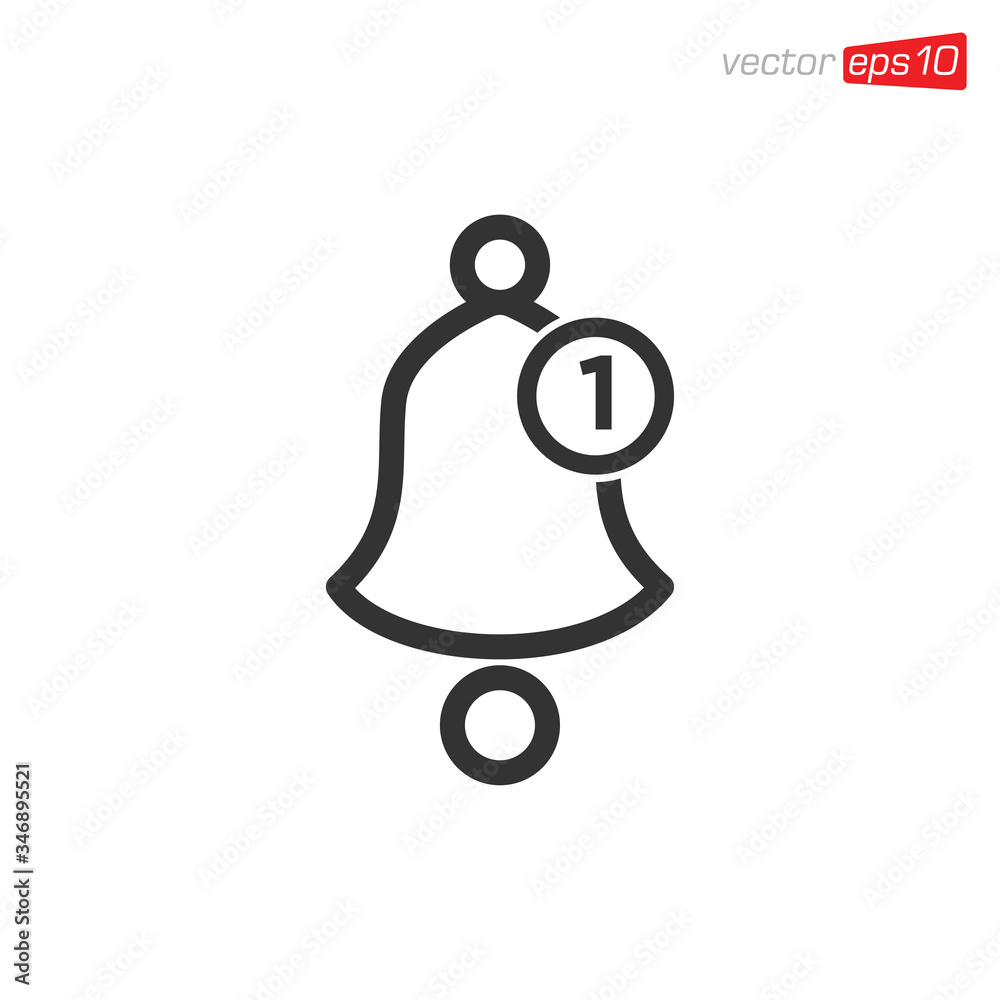Bell Notification Icon Design Vector Bell Notification Icon Design Vector