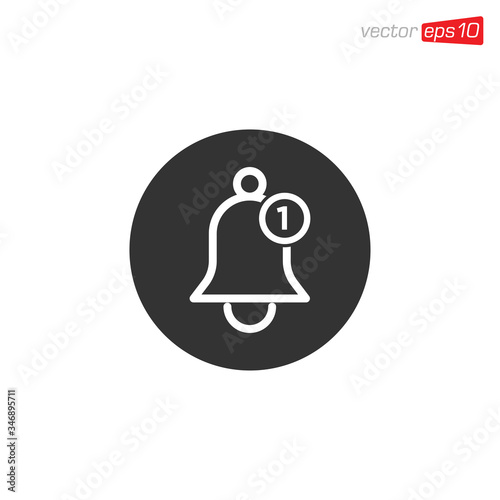 Bell Notification Icon Design Vector