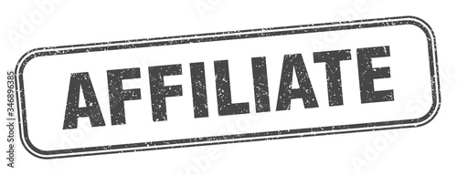 affiliate stamp. affiliate square grunge sign. label