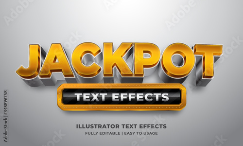 Jackpot 3d Text Style Effect