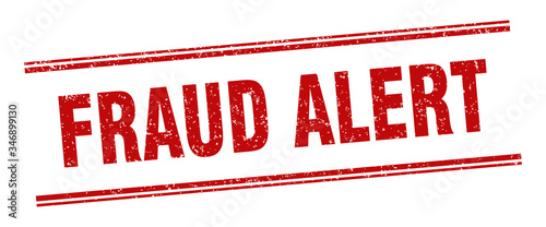 fraud alert stamp. fraud alert label. square grunge sign