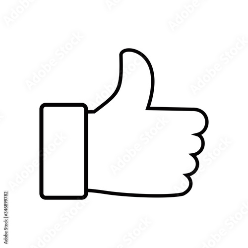 Thumbs up icon   illustration sign