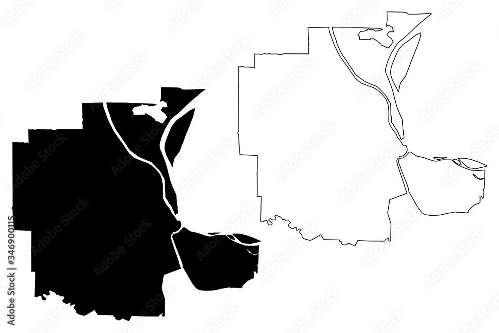 Phnom Penh Map Vector Phnom Penh City (Kingdom Of Cambodia, Kampuchea) Map Vector Illustration,  Scribble Sketch City Of Krong Chaktomuk Serimongkul Map Stock Vector |  Adobe Stock