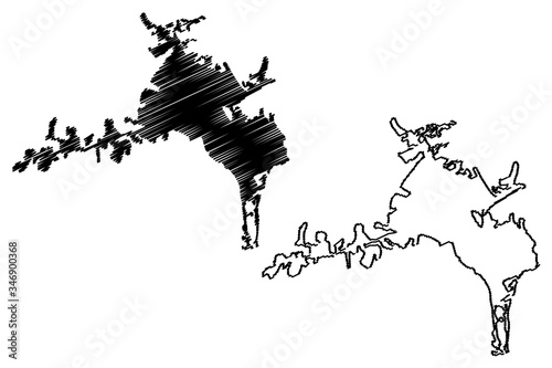 Diyarbakir City (Republic of Turkey, Southeastern Anatolia Region) map vector illustration, scribble sketch City of Diyarbakir map