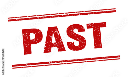 past stamp. past label. square grunge sign