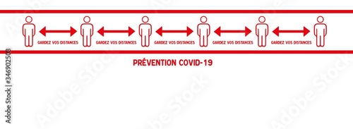 Gardez vos distances - Covid 19