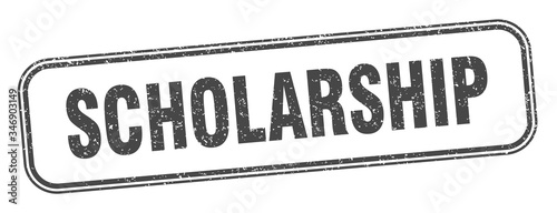 scholarship stamp. scholarship square grunge sign. label