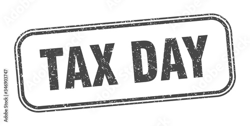 tax day stamp. tax day square grunge sign. label