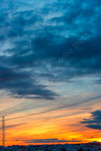 Effects of clouds at sunset in Altura, Algarve, Portugal © FRANCESCO