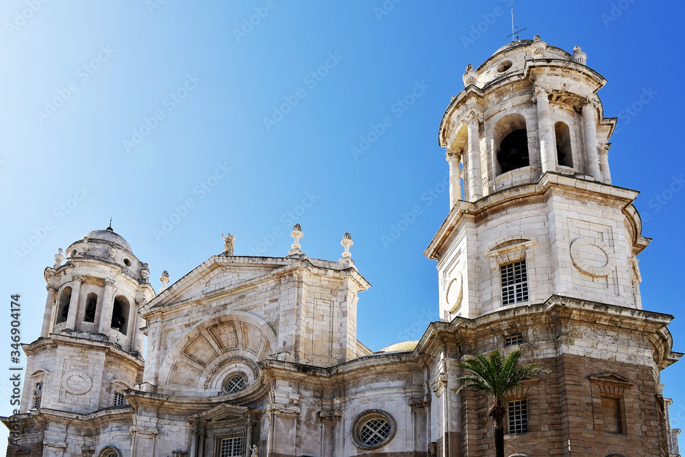 Cadiz cathedral capital. Andalusia. Spain. Europe. 10 August 2019