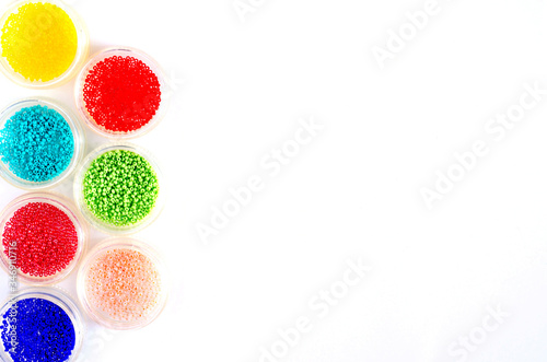 Different colored seed beads, Jewelry Making