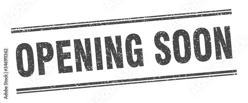 opening soon stamp. opening soon label. square grunge sign