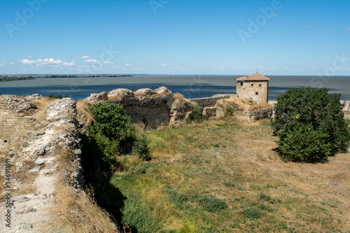 old ruined fortress near the water