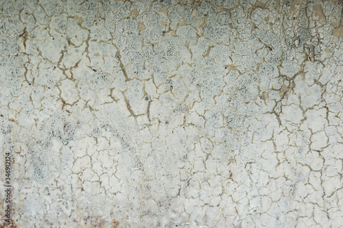 cracked paint on an iron sheet