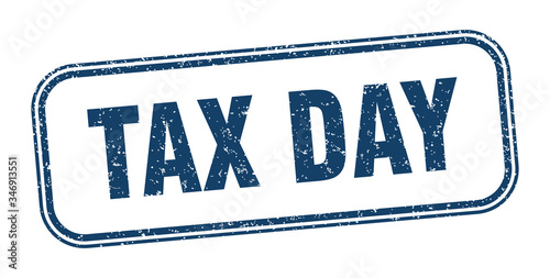 tax day stamp. tax day square grunge sign. label