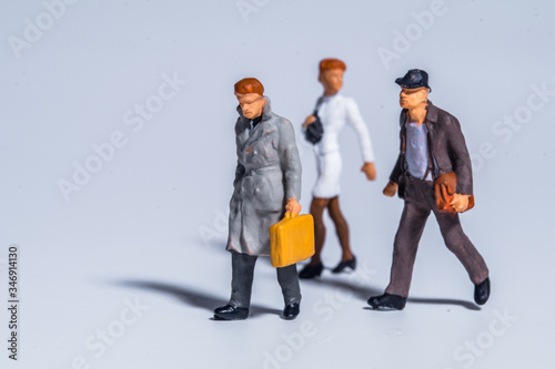 miniature figure concept of people and family