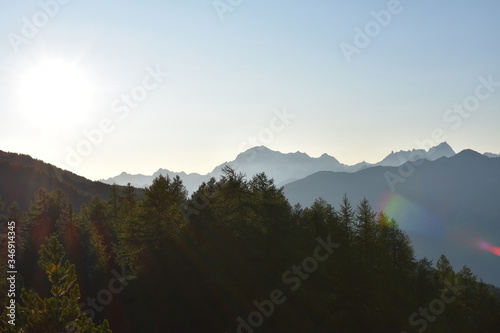 Le bellissime montagne di Pila, Italia