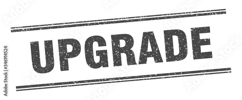 upgrade stamp. upgrade label. square grunge sign