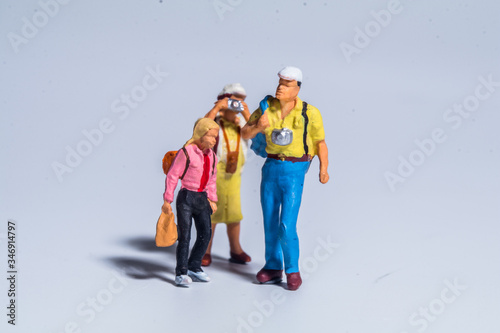 miniature figure concept of family