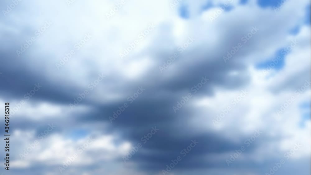 Blurred cloudy sky background. 4k time lapse. Dramatic clouds fast moving.
Blurred cloudy sky background. 4k time lapse. Dramatic clouds fast moving.