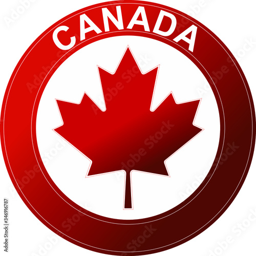 National sigh of Canada – Red Maple Leaf.