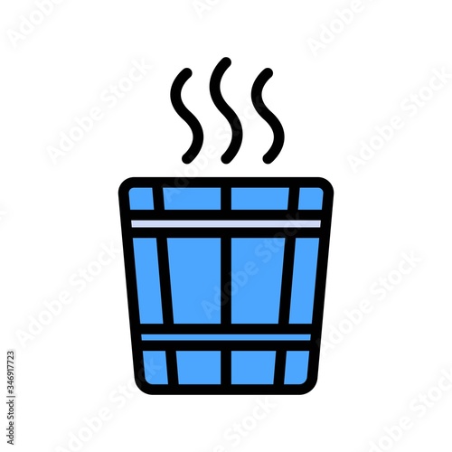 bucket filled outline Icon