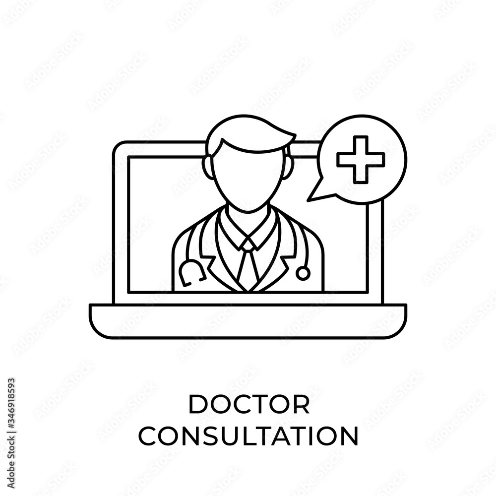 Doctor icon vector illustration. Doctor Consultation icon vector. Doctor icon design isolated on white background. Doctor vector icon flat design for website, logo, sign, symbol, app, UI. Doctor icon vector illustration. Doctor Consultation icon vector. Doctor icon design isolated on white background. Doctor vector icon flat design for website, logo, sign, symbol, app, UI.
