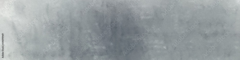 Naklejka premium wide art grunge abstract painting background texture with dark gray and light gray colors and space for text or image. can be used as header or banner