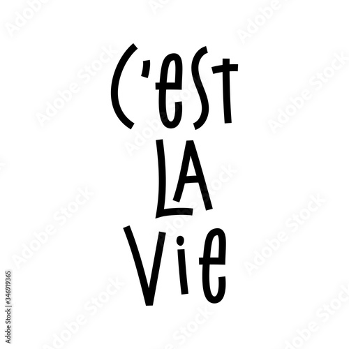 C'est La vie - This Is Life in French.