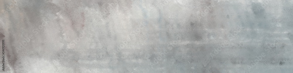 wide art grunge abstract painting background texture with dark gray, light gray and dim gray colors and space for text or image. can be used as header or banner