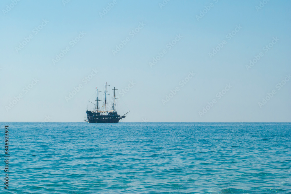 Ship in the mediterranean