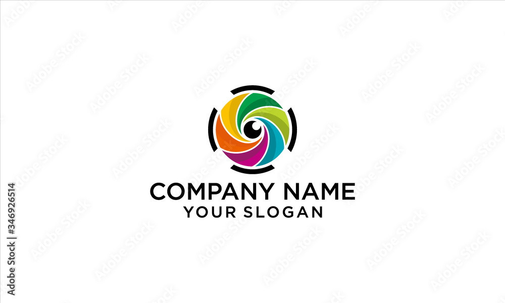 combination of photography and eye logo design combination of photography and eye logo design