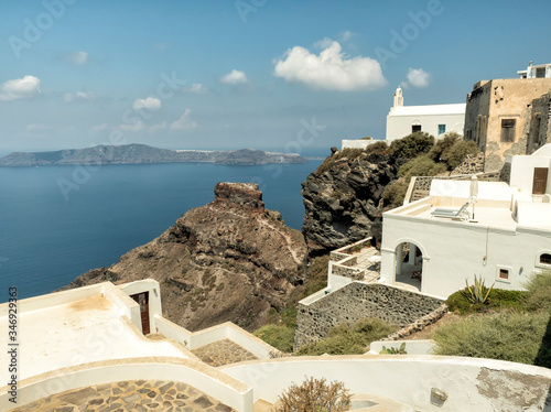 A view of the Skaros Rock - Santorini - Greece