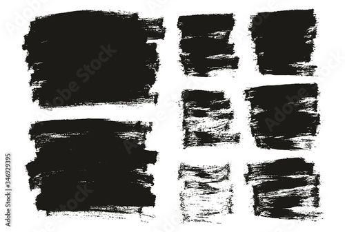 Flat Paint Brush Thin Long & Short Background Mix High Detail Abstract Vector Background Mix Set 