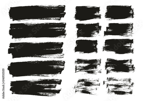 Flat Paint Brush Thin Long & Short Background Mix High Detail Abstract Vector Background Mix Set 