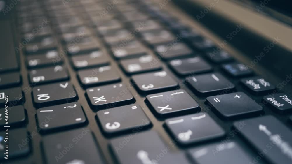 computer keyboard with russian-english layout without human hands computer keyboard with russian-english layout without human hands