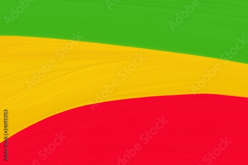 Green yellow red oil brush texture backgrounds,reggae backgrounds concepts